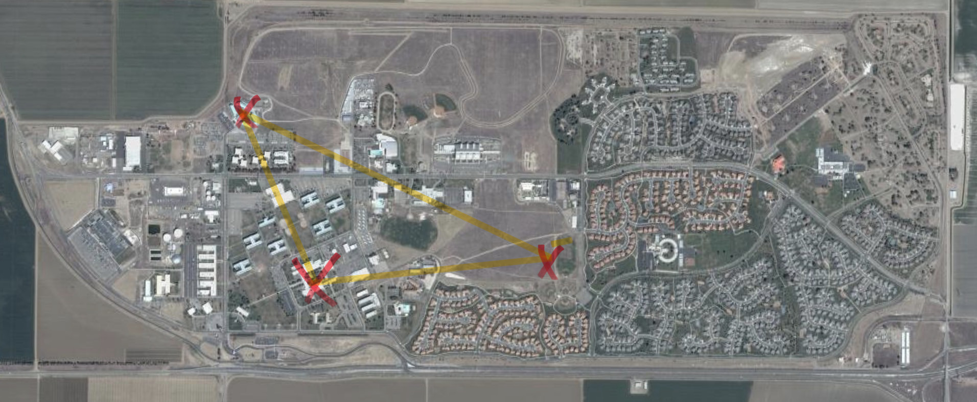 AERIAL SURVEY MARKED